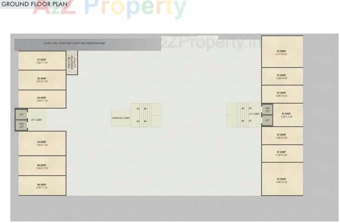 Layout of real estate project Ekdant Skyline located at Kapurai, Vadodara, Gujarat