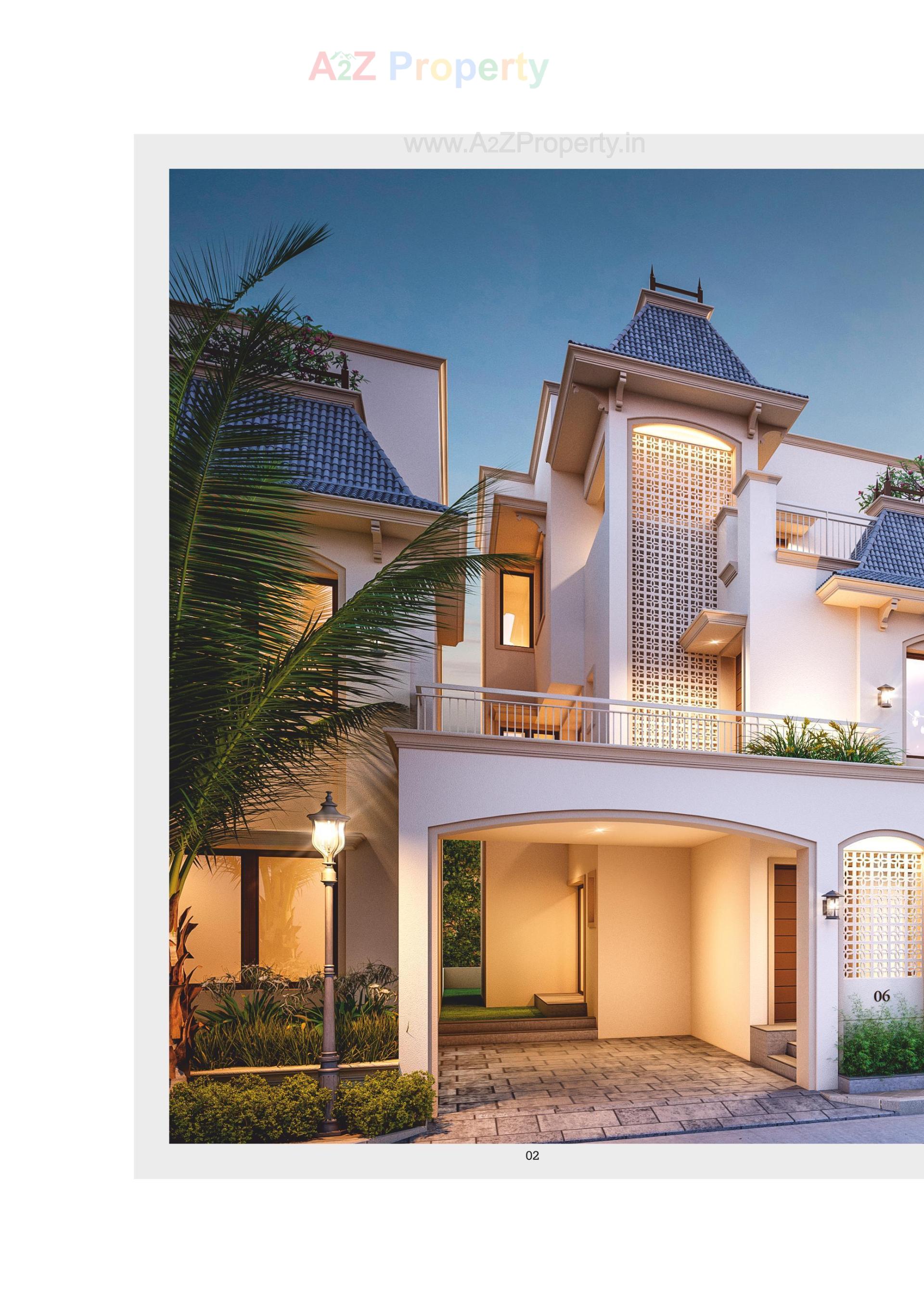 3D Elevation of real estate project Eleanor Calista located at Sama, Vadodara, Gujarat