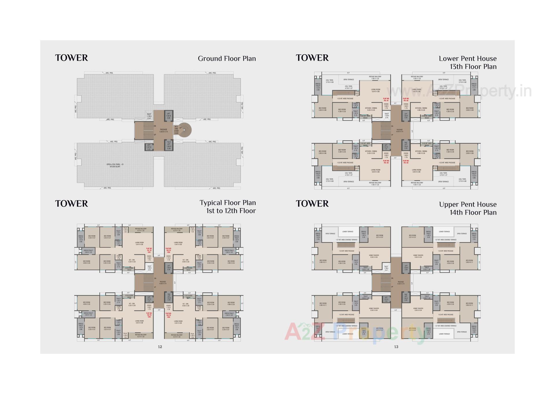 Layout of real estate project Eleanor Calista located at Sama, Vadodara, Gujarat