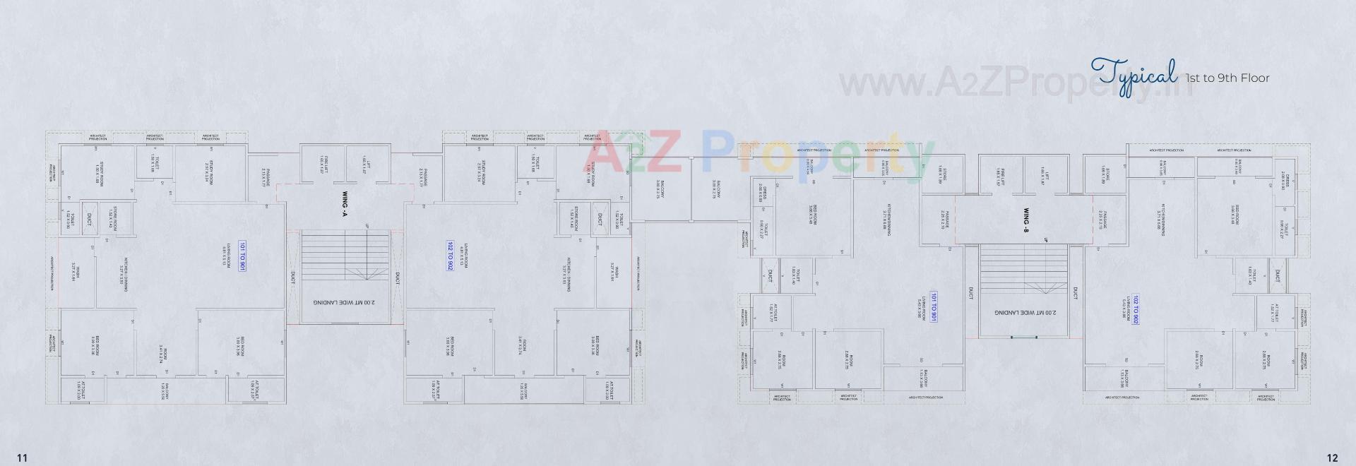 Layout of real estate project Eleven located at Bhayli, Vadodara, Gujarat