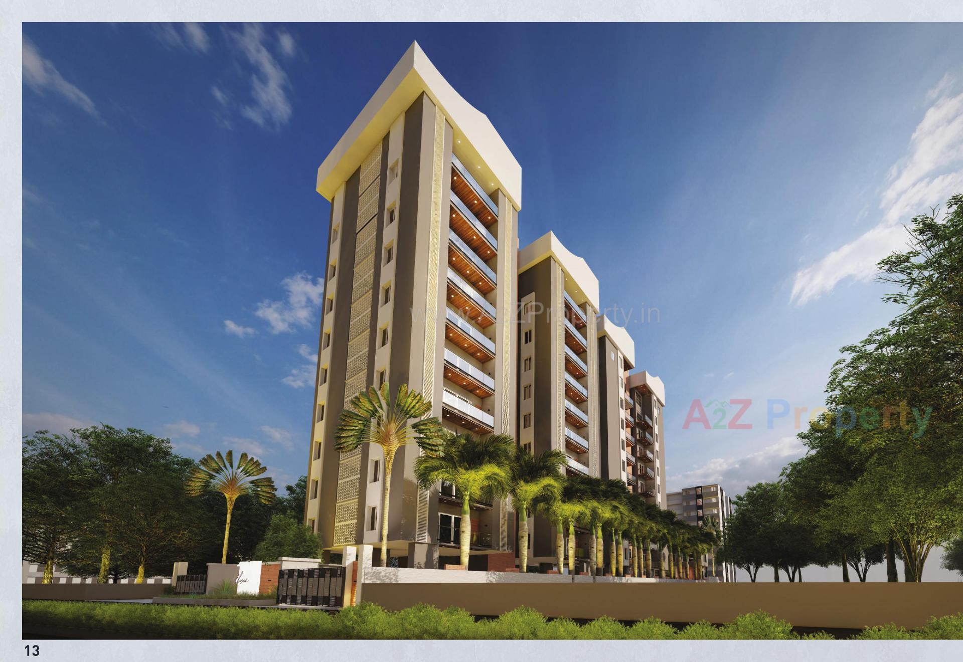 3D Elevation of real estate project Eleven located at Bhayli, Vadodara, Gujarat