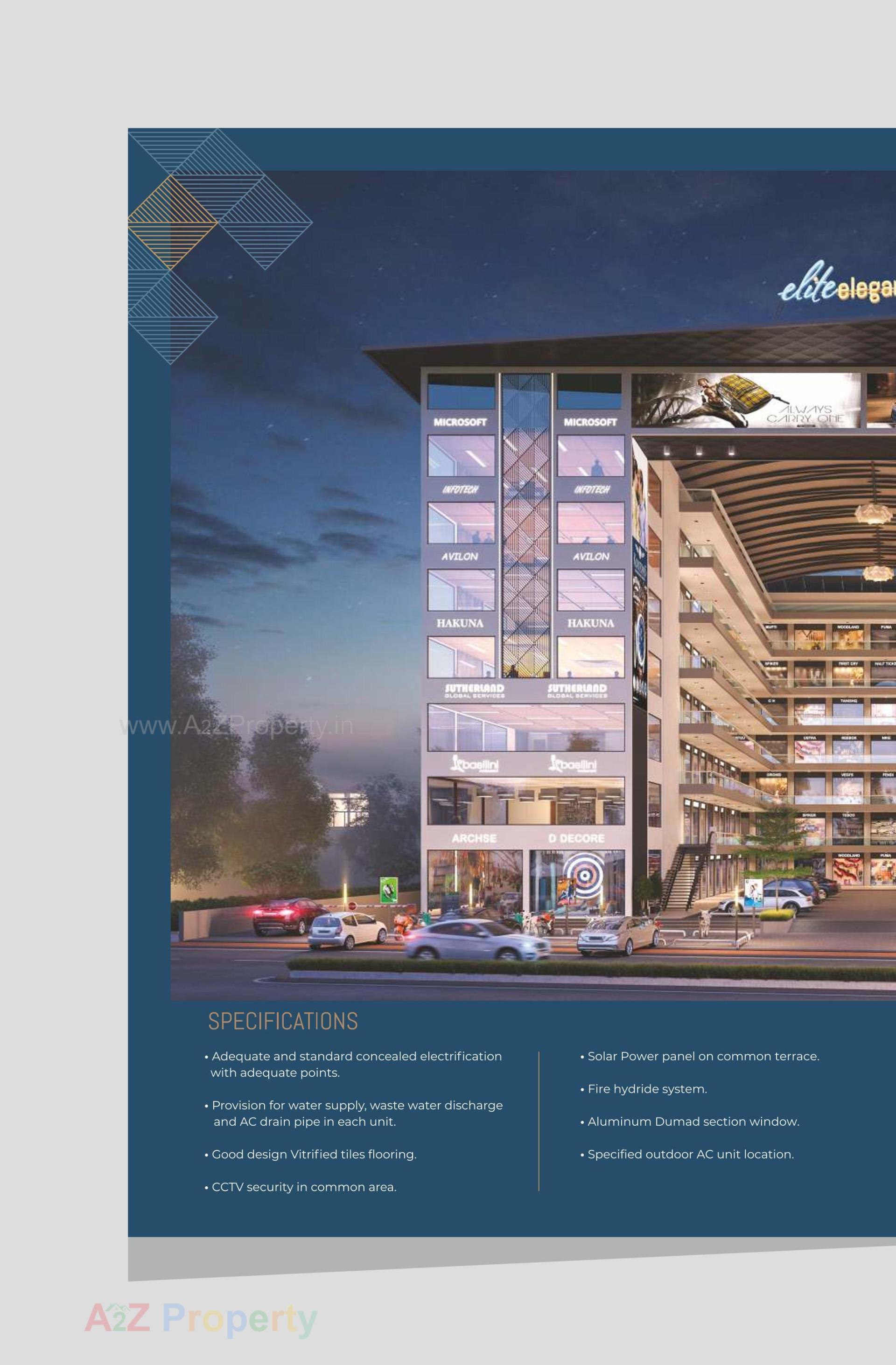 3D Elevation of real estate project Elite Elegance located at Gotri, Vadodara, Gujarat