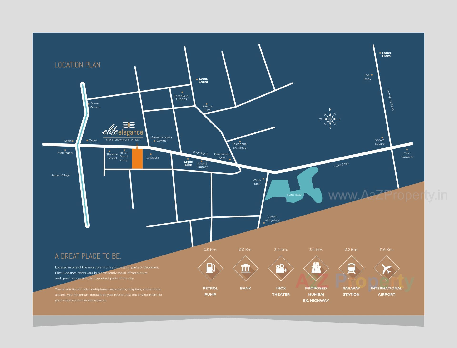  of real estate project Elite Elegance located at Gotri, Vadodara, Gujarat