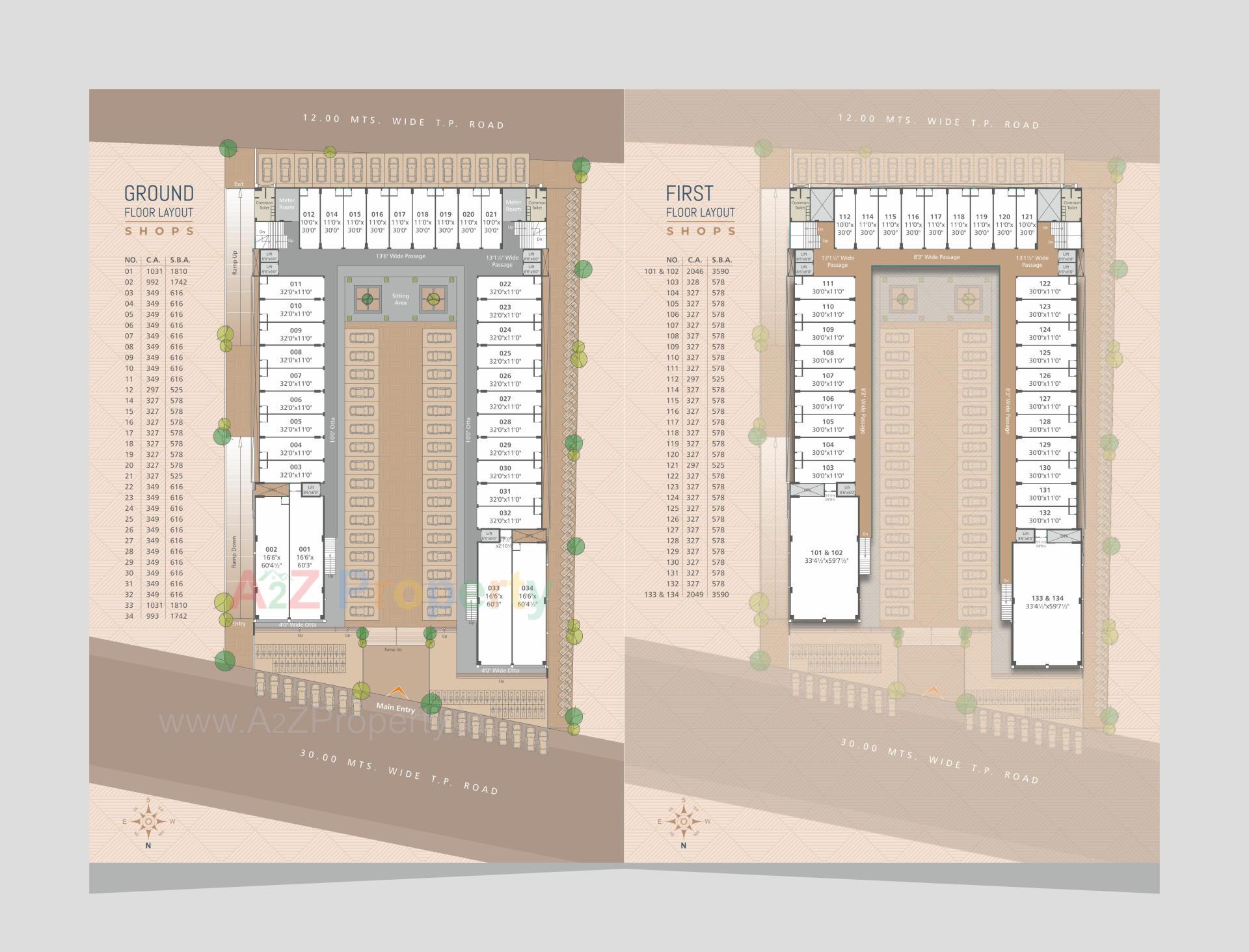 Layout of real estate project Elite Elegance located at Gotri, Vadodara, Gujarat