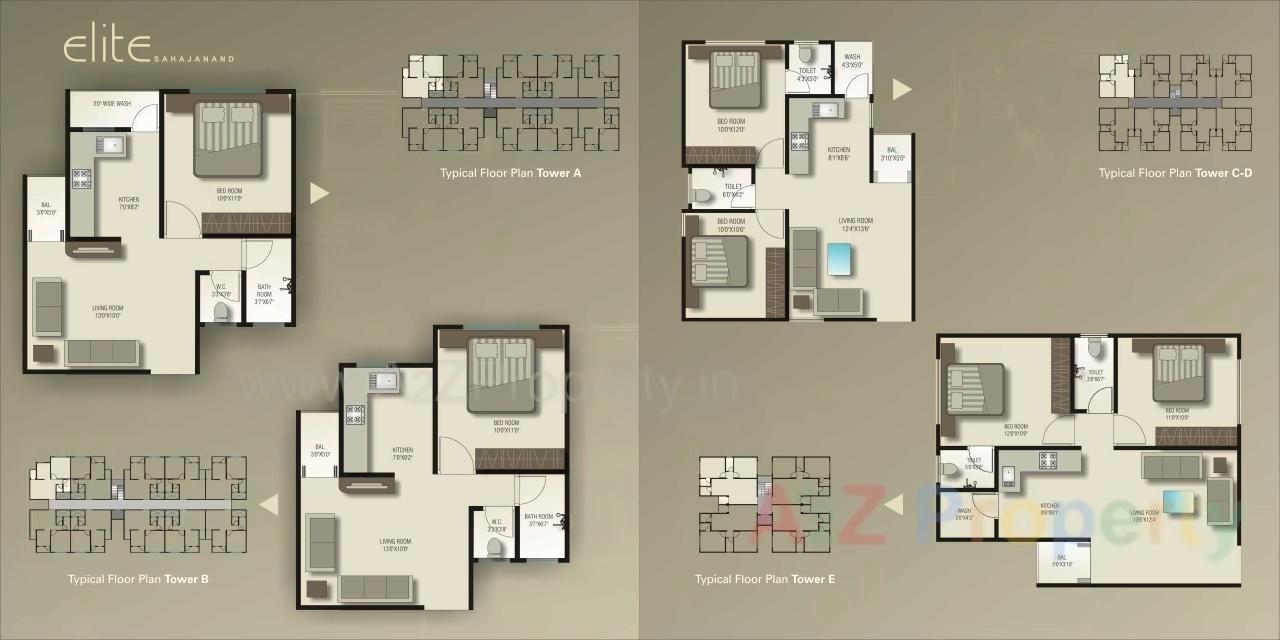 Layout of real estate project Elite Sahajanand located at Kalali, Vadodara, Gujarat