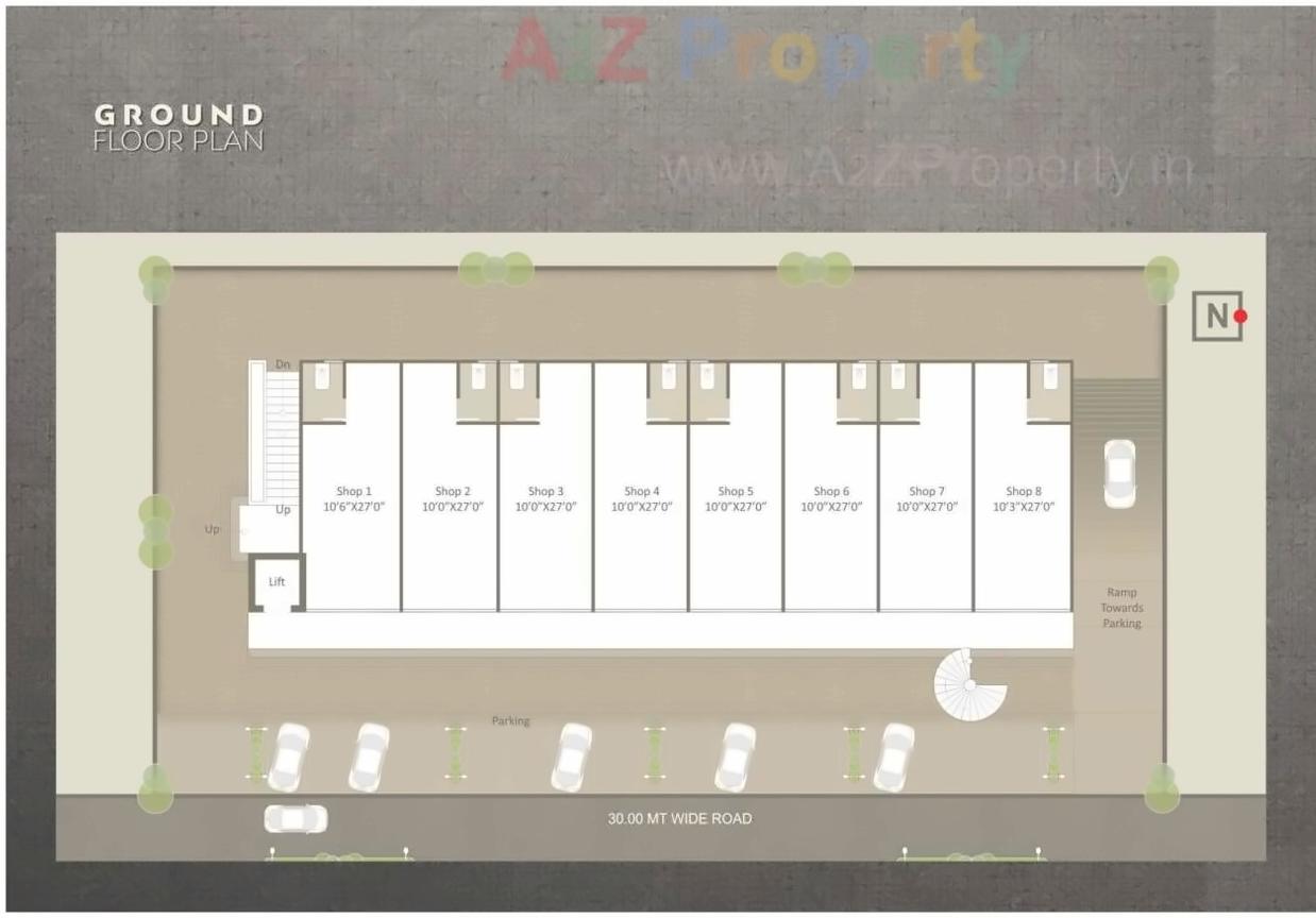 Layout of real estate project Elite Square located at Tandalaja, Vadodara, Gujarat