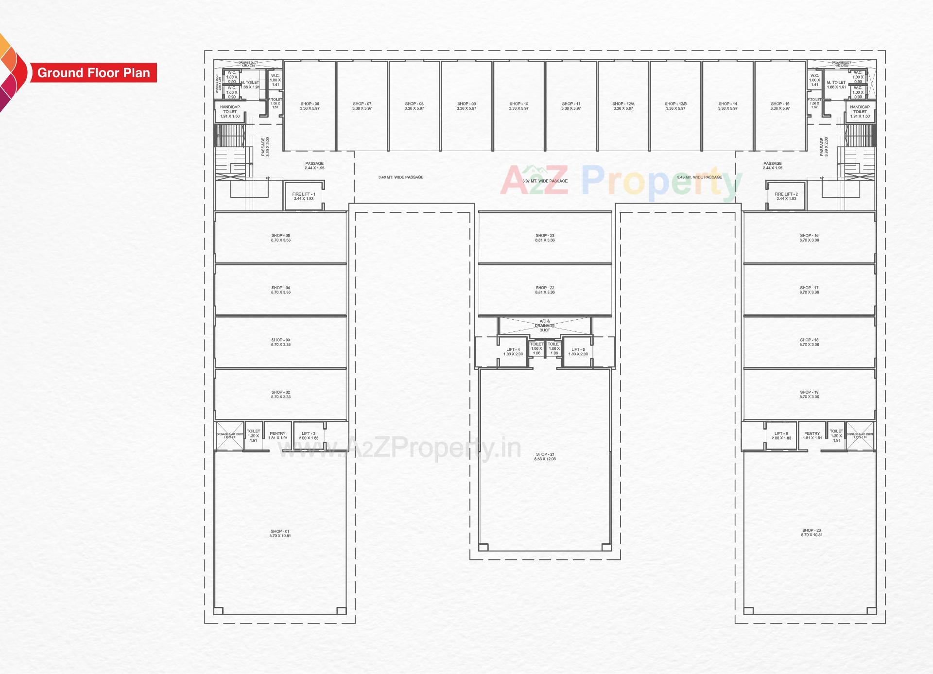 Layout of real estate project Embe Opulence located at Manjalpur, Vadodara, Gujarat