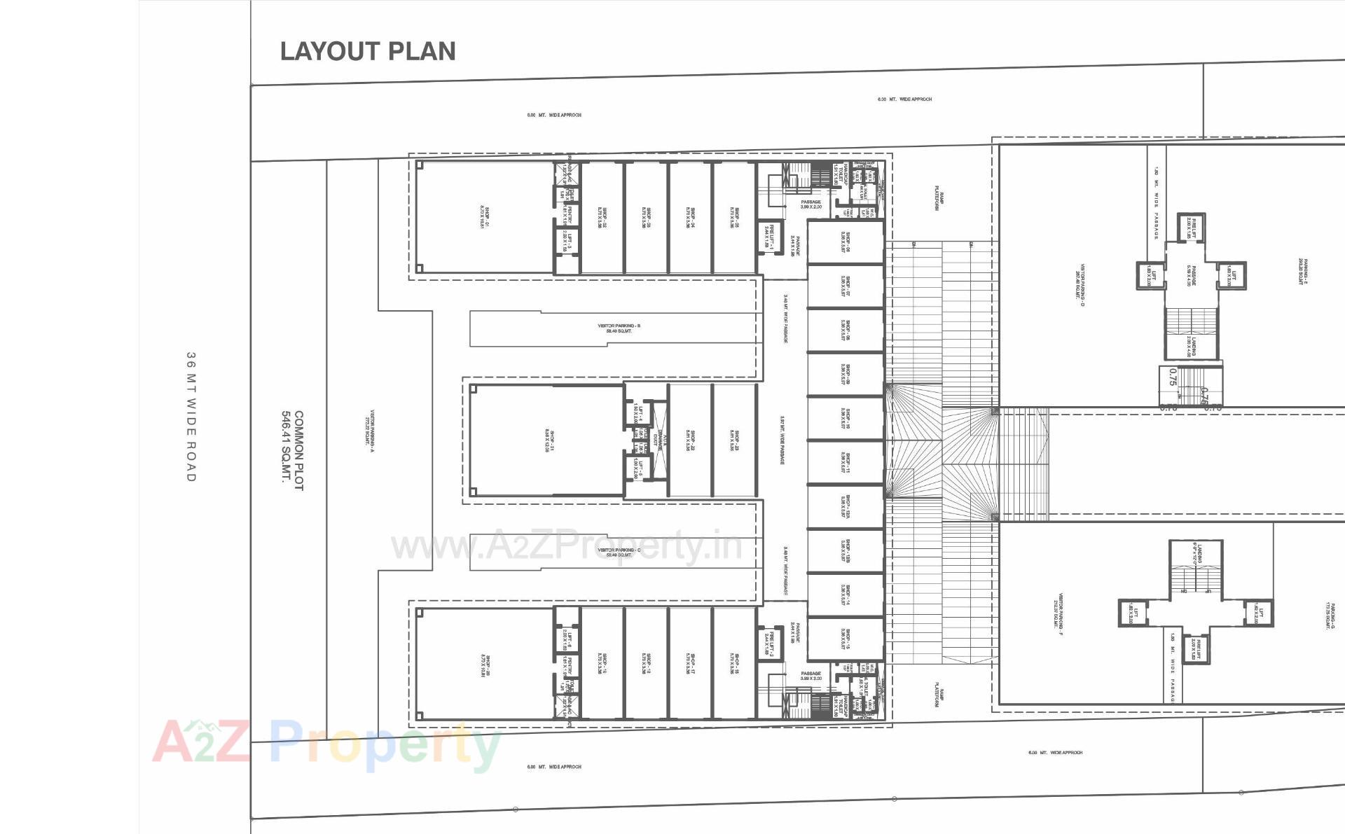 Layout of real estate project Embe Opulence located at Manjalpur, Vadodara, Gujarat