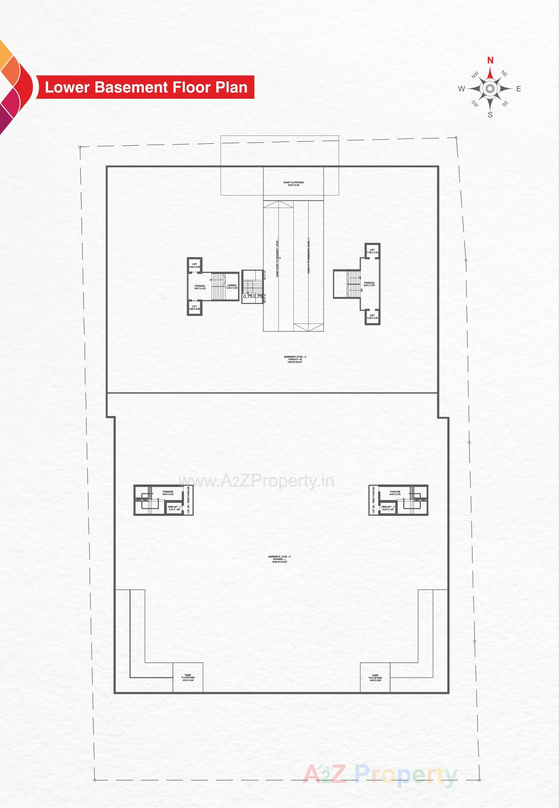 Layout of real estate project Embe Opulence located at Manjalpur, Vadodara, Gujarat