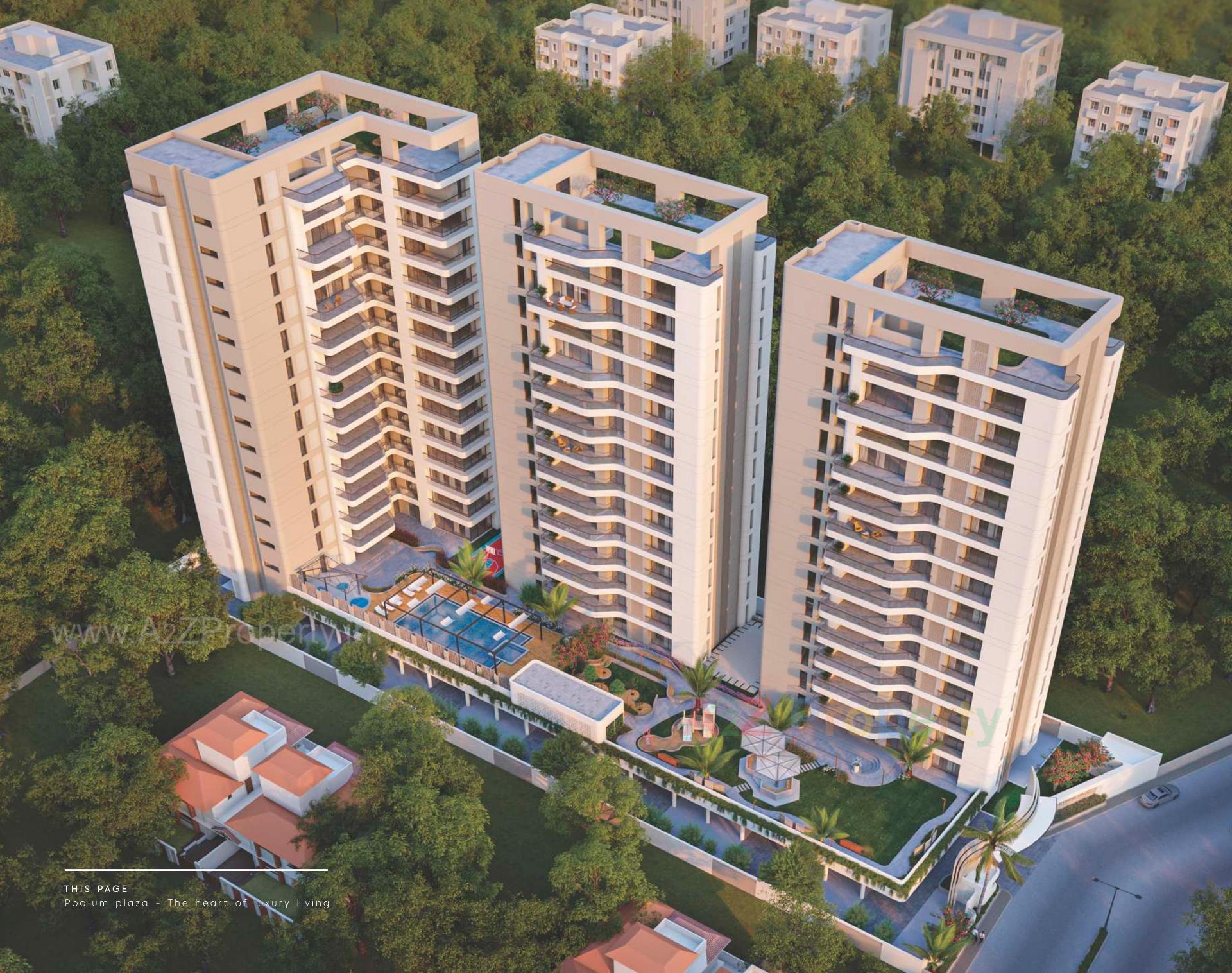 3D Elevation of real estate project Eminence located at Gotri, Vadodara, Gujarat