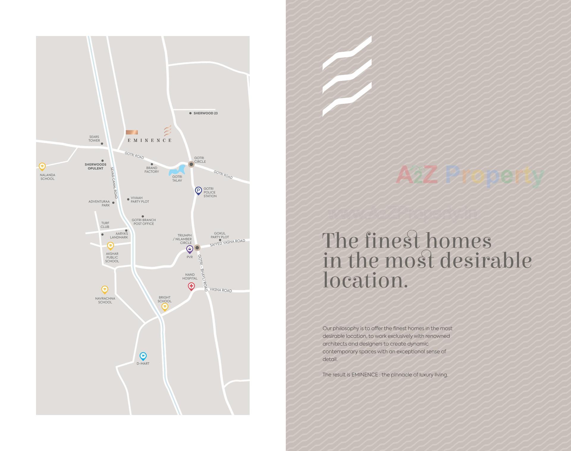  of real estate project Eminence located at Gotri, Vadodara, Gujarat