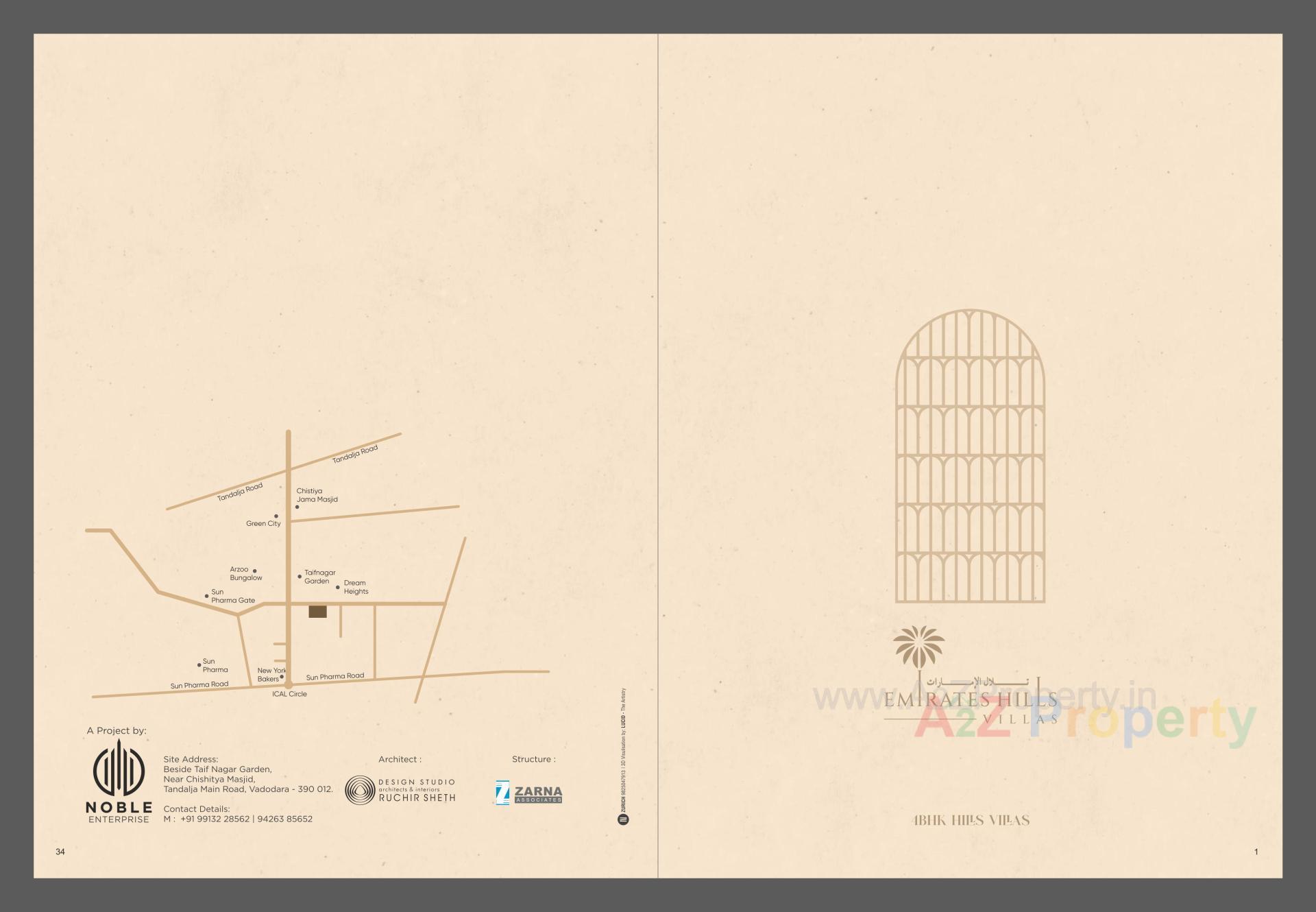  of real estate project Emirates Hills Villas located at Tandalja, Vadodara, Gujarat