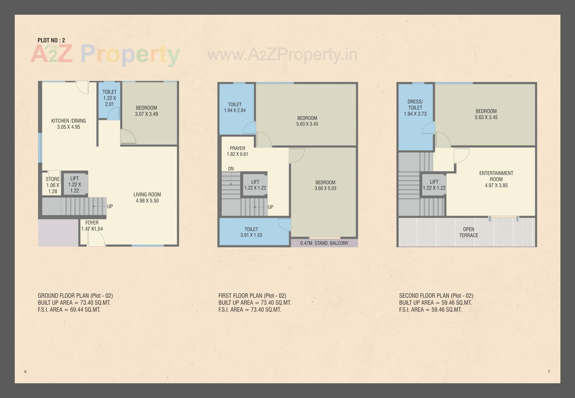 Layout of real estate project Emirates Hills Villas located at Tandalja, Vadodara, Gujarat