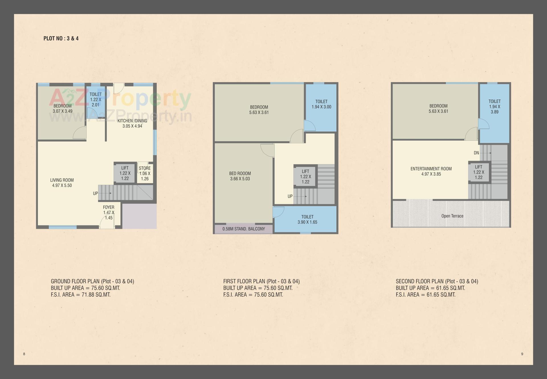 Layout of real estate project Emirates Hills Villas located at Tandalja, Vadodara, Gujarat