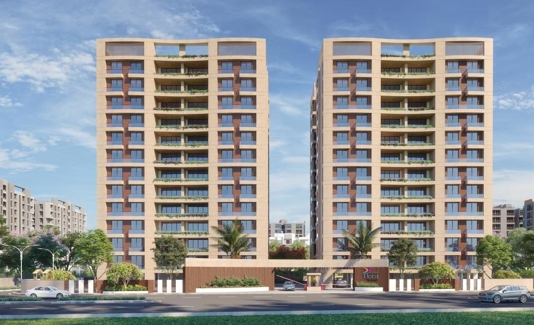 Elevation of real estate project Empire Flora located at Savli, Vadodara, Gujarat