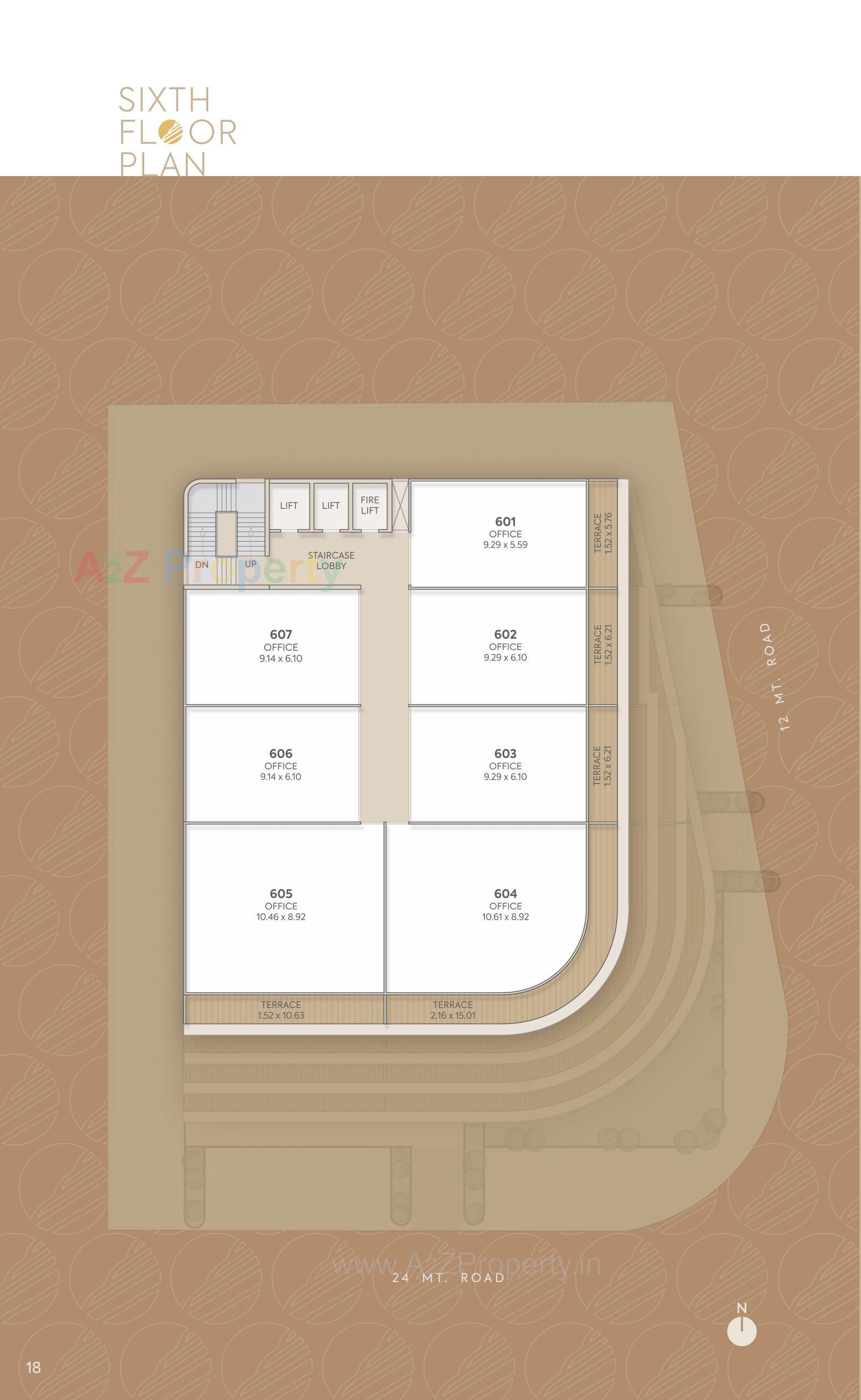 Layout of real estate project Empire One located at Jetalpur, Vadodara, Gujarat