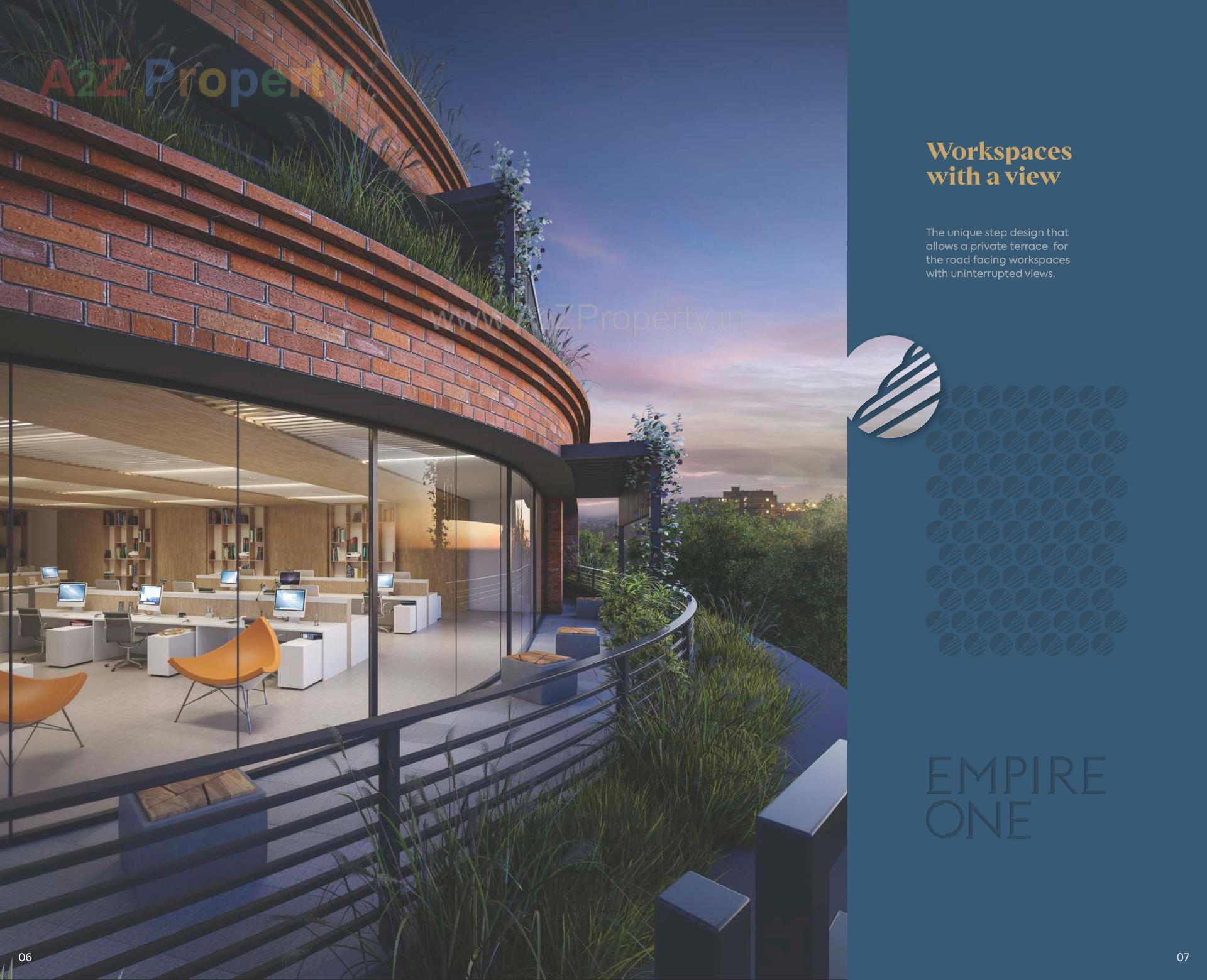 3D Elevation of real estate project Empire One located at Jetalpur, Vadodara, Gujarat