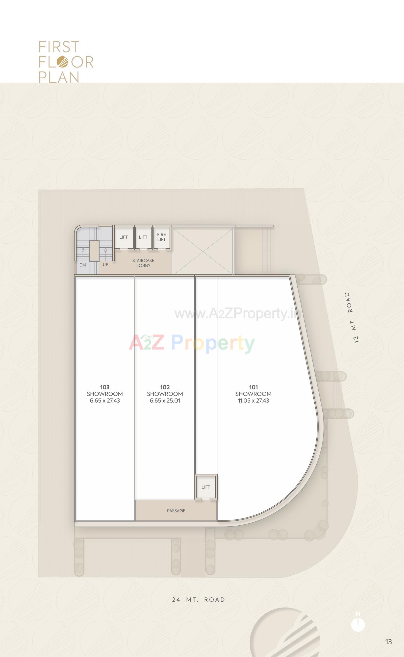 Layout of real estate project Empire One located at Jetalpur, Vadodara, Gujarat