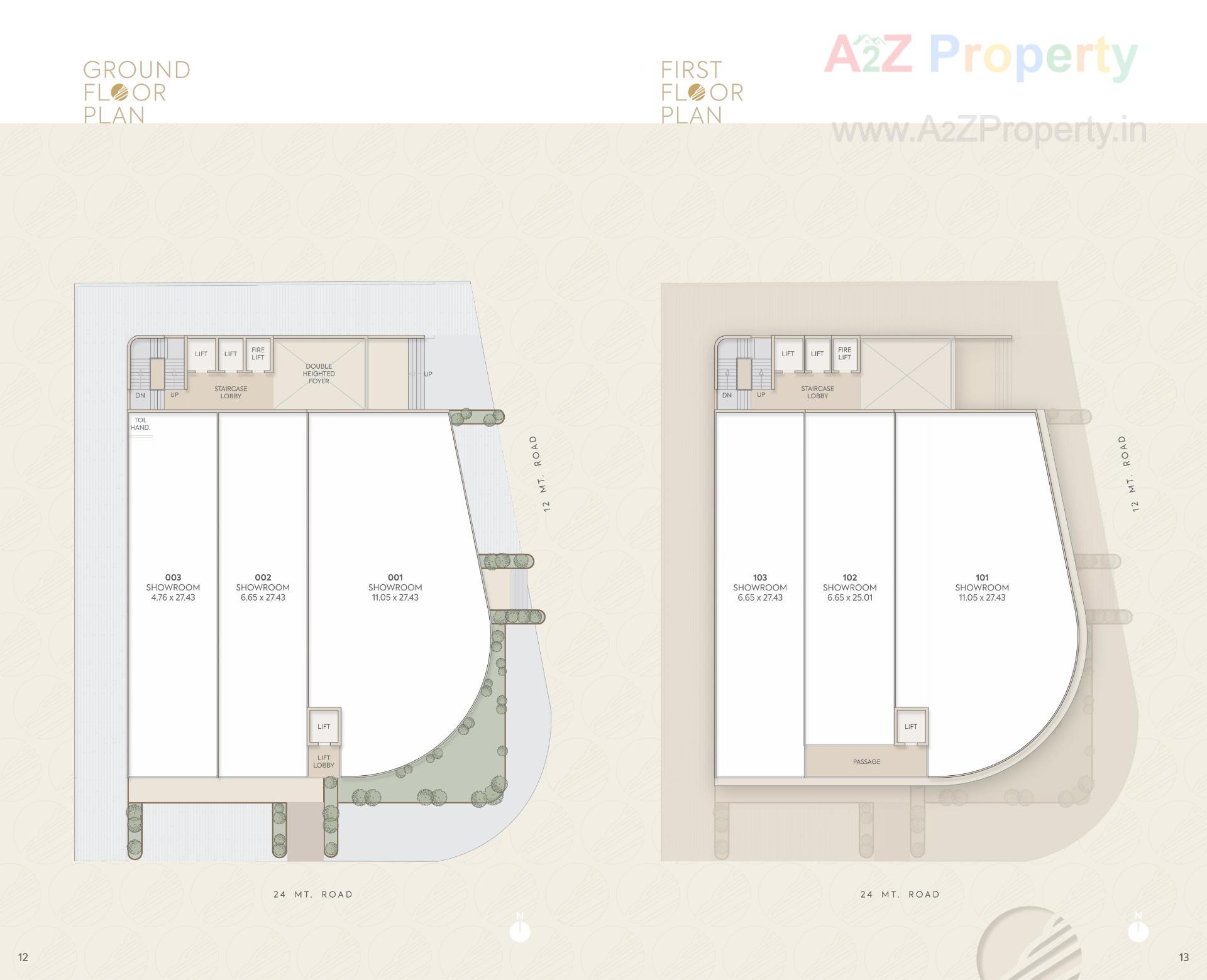 Layout of real estate project Empire One located at Jetalpur, Vadodara, Gujarat