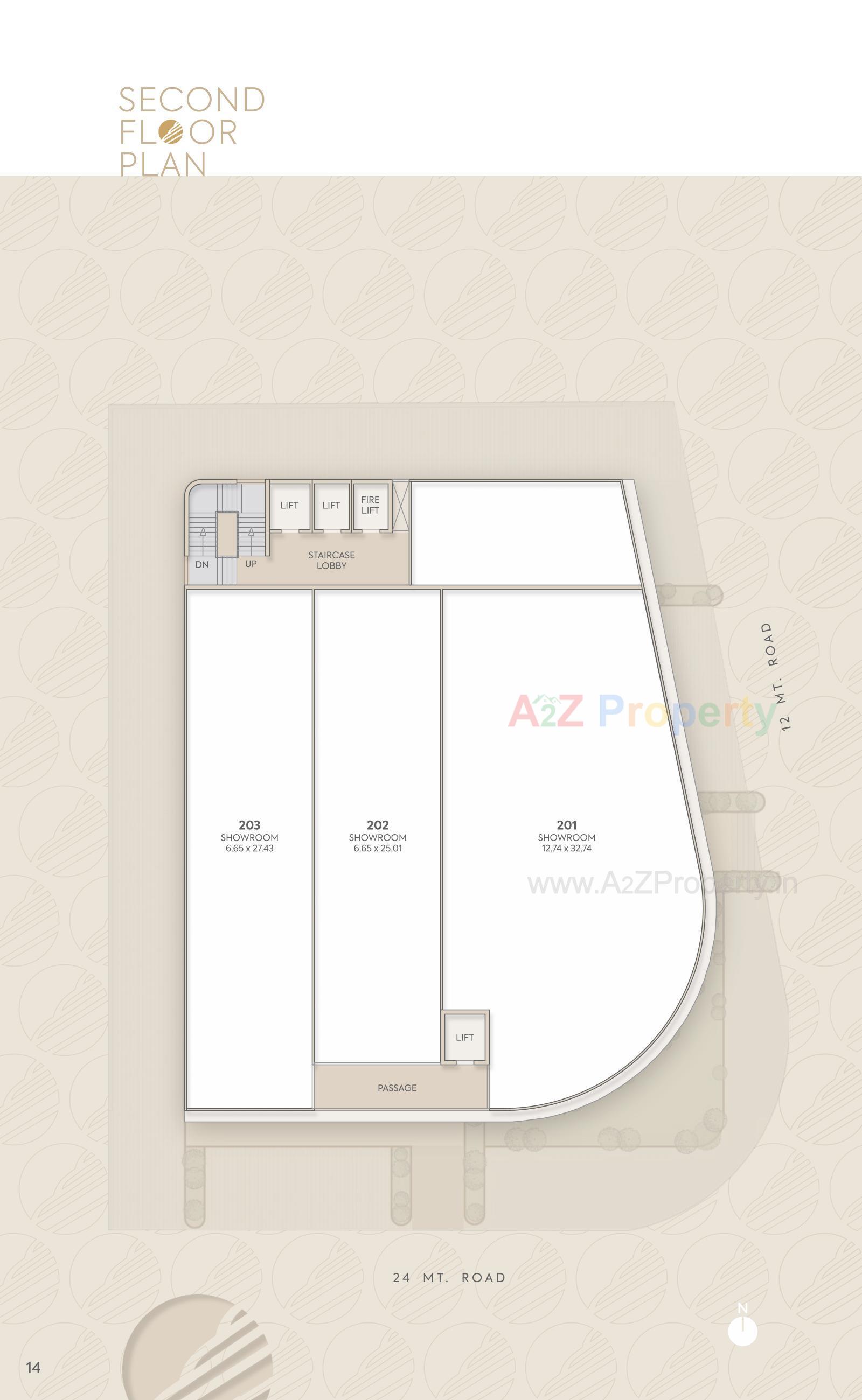 Layout of real estate project Empire One located at Jetalpur, Vadodara, Gujarat