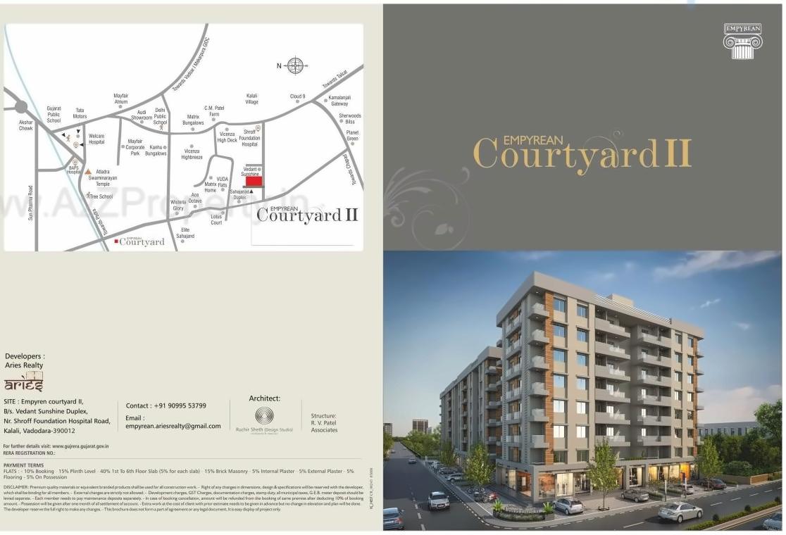  of real estate project Empyrean Courtyard Ii located at Kalali, Vadodara, Gujarat