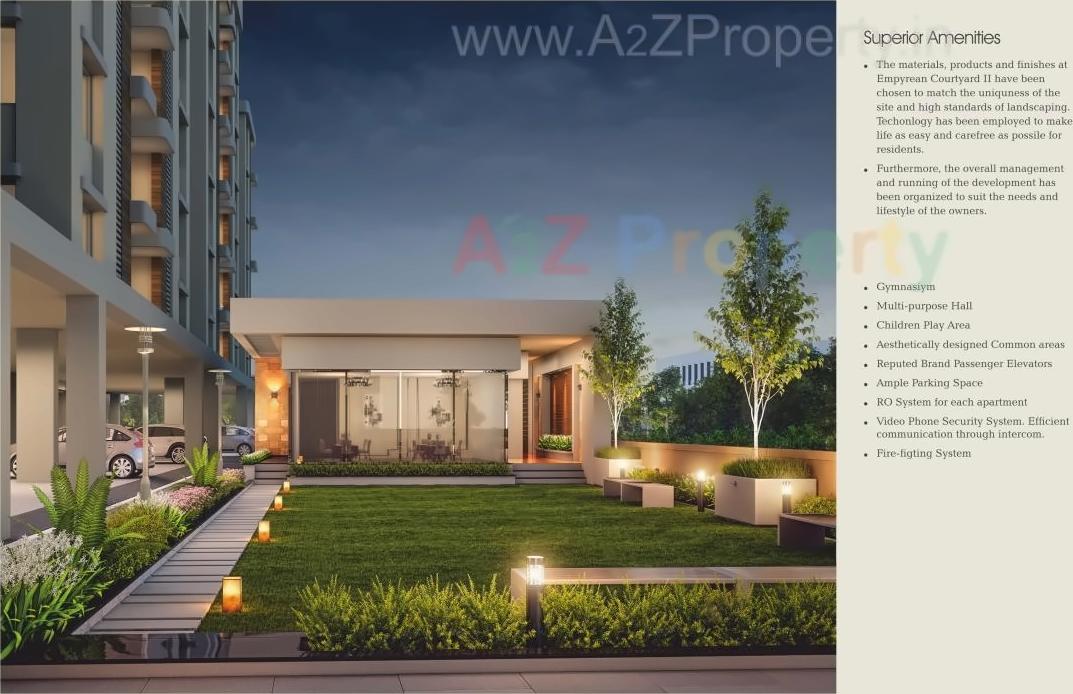 3D Elevation of real estate project Empyrean Courtyard Ii located at Kalali, Vadodara, Gujarat