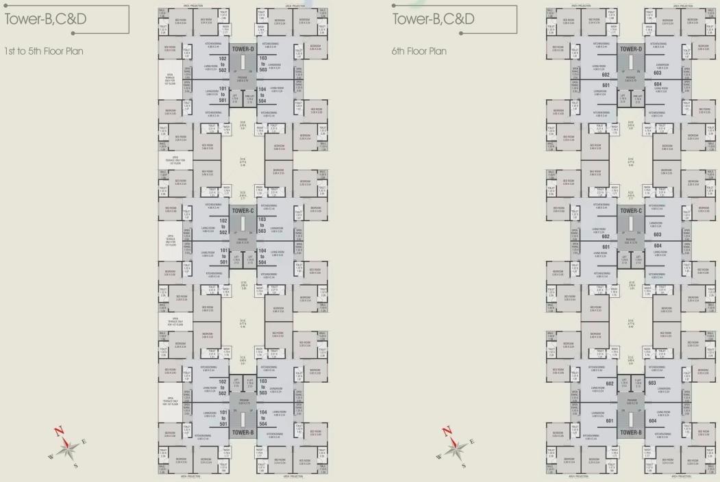 Layout of real estate project Empyrean Courtyard Ii located at Kalali, Vadodara, Gujarat