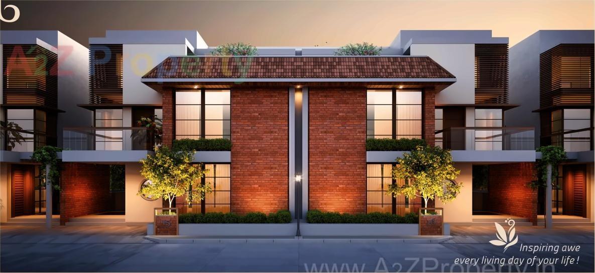 3D Elevation of real estate project Empyrean Grassfields located at Sevasi, Vadodara, Gujarat