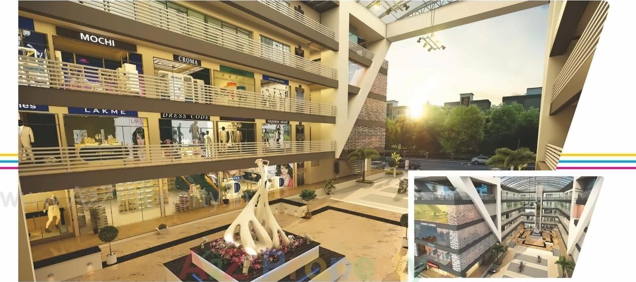 3D Elevation of real estate project Ensign located at Gotri, Vadodara, Gujarat