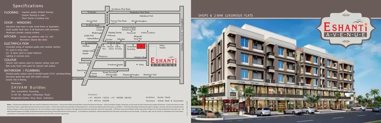  of real estate project Eshanti Avenue located at Danteshwar, Vadodara, Gujarat