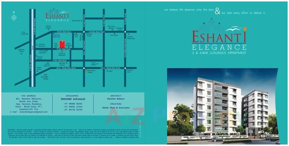  of real estate project Eshanti Elegance located at Bhayli, Vadodara, Gujarat