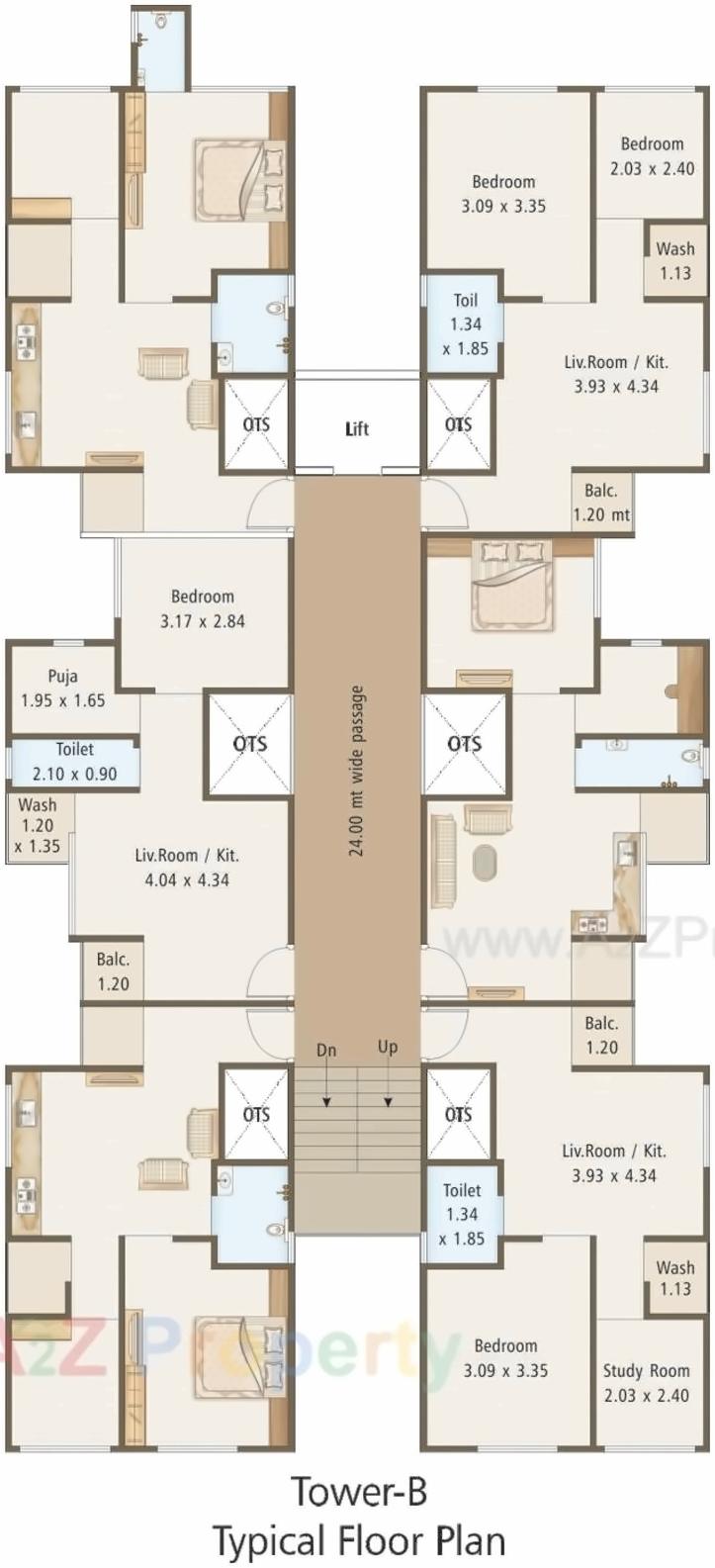 Layout of real estate project Eshanti Heights located at Sayajipura, Vadodara, Gujarat