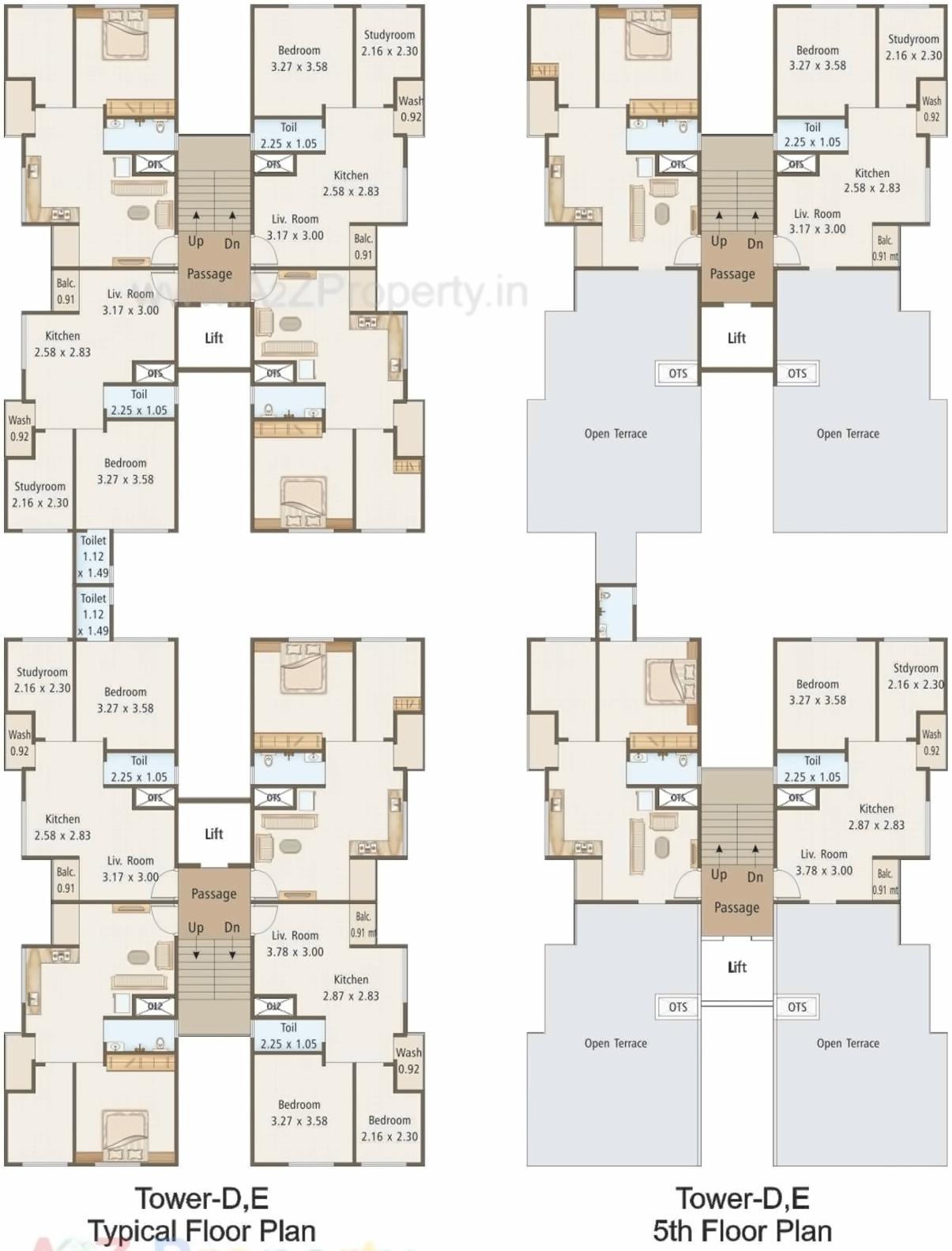 Layout of real estate project Eshanti Heights located at Sayajipura, Vadodara, Gujarat