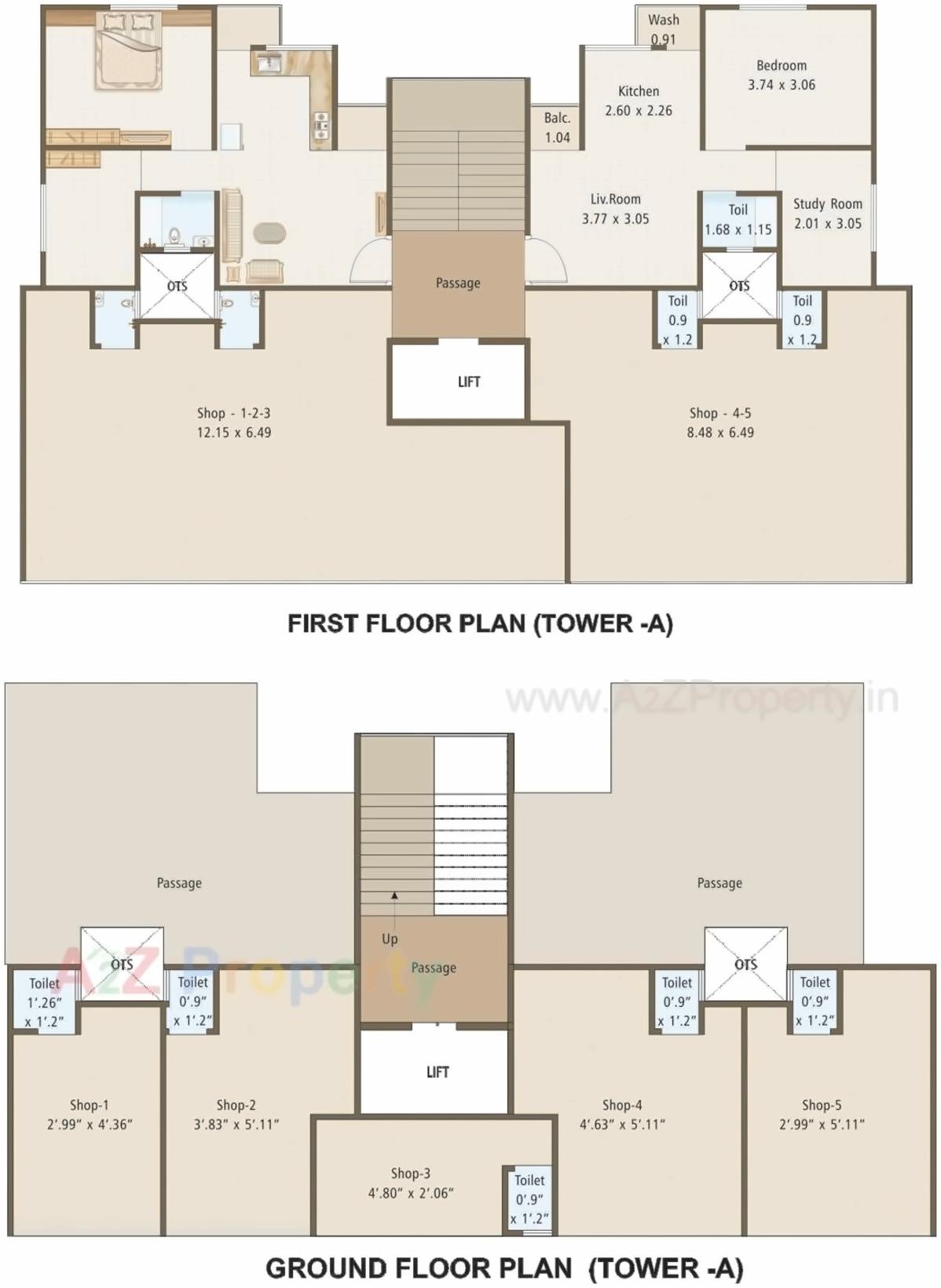 Layout of real estate project Eshanti Heights located at Sayajipura, Vadodara, Gujarat