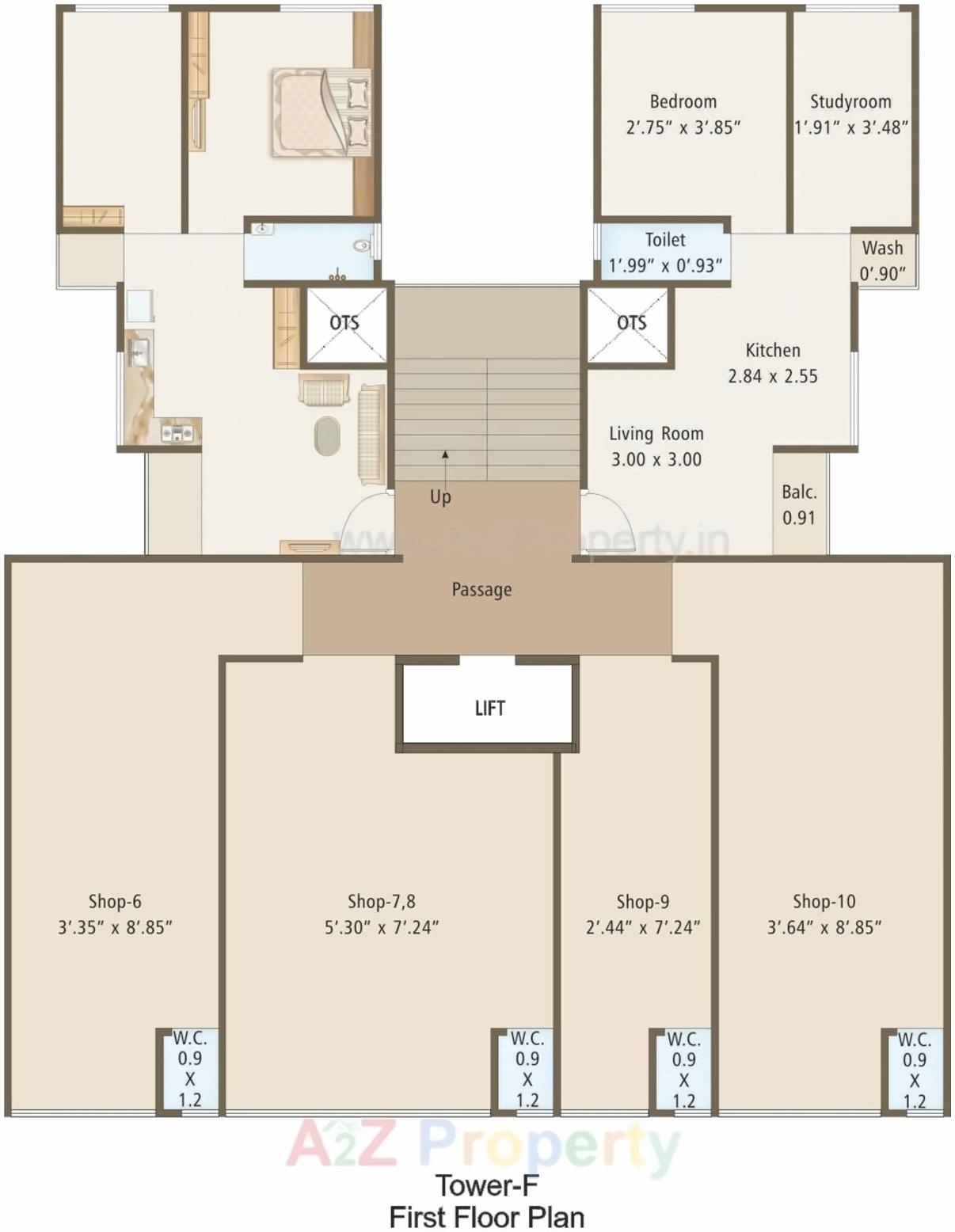 Layout of real estate project Eshanti Heights located at Sayajipura, Vadodara, Gujarat