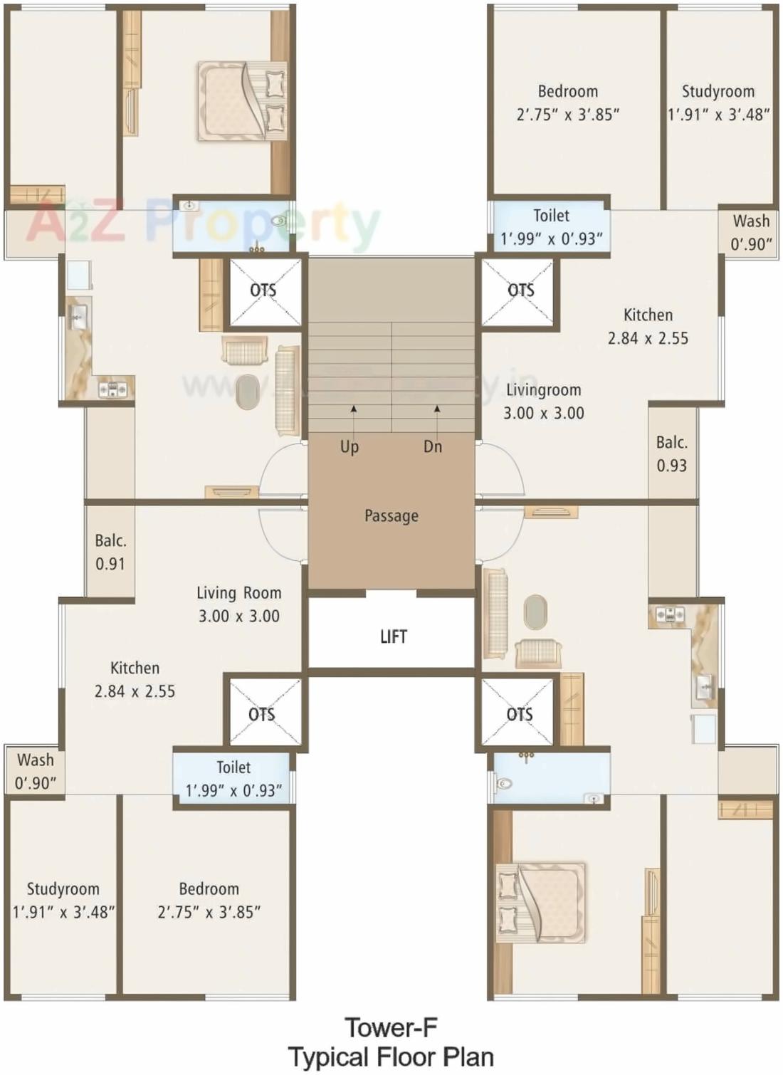 Layout of real estate project Eshanti Heights located at Sayajipura, Vadodara, Gujarat