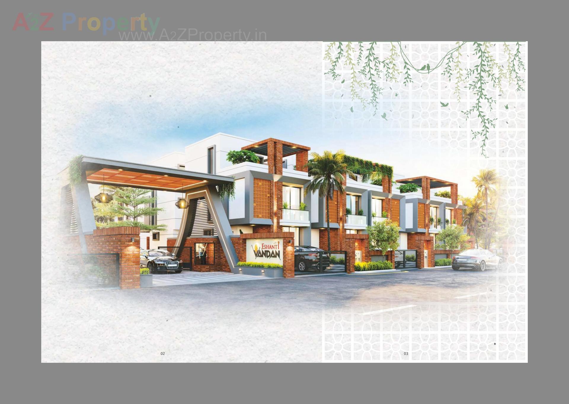 3D Elevation of real estate project Eshanti Vandan located at Ankhol, Vadodara, Gujarat