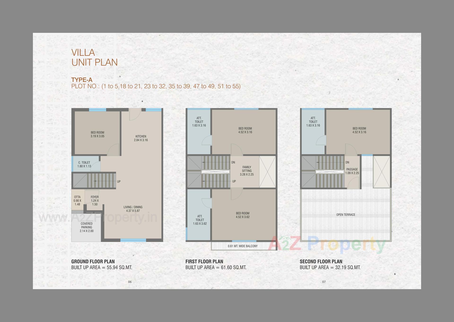 Layout of real estate project Eshanti Vandan located at Ankhol, Vadodara, Gujarat