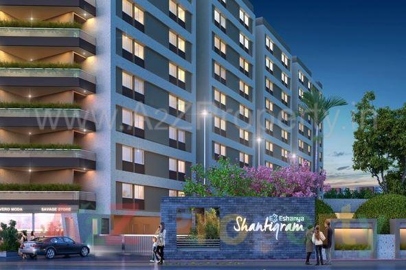 3D Elevation of real estate project Eshanya Shantigram located at Undera, Vadodara, Gujarat