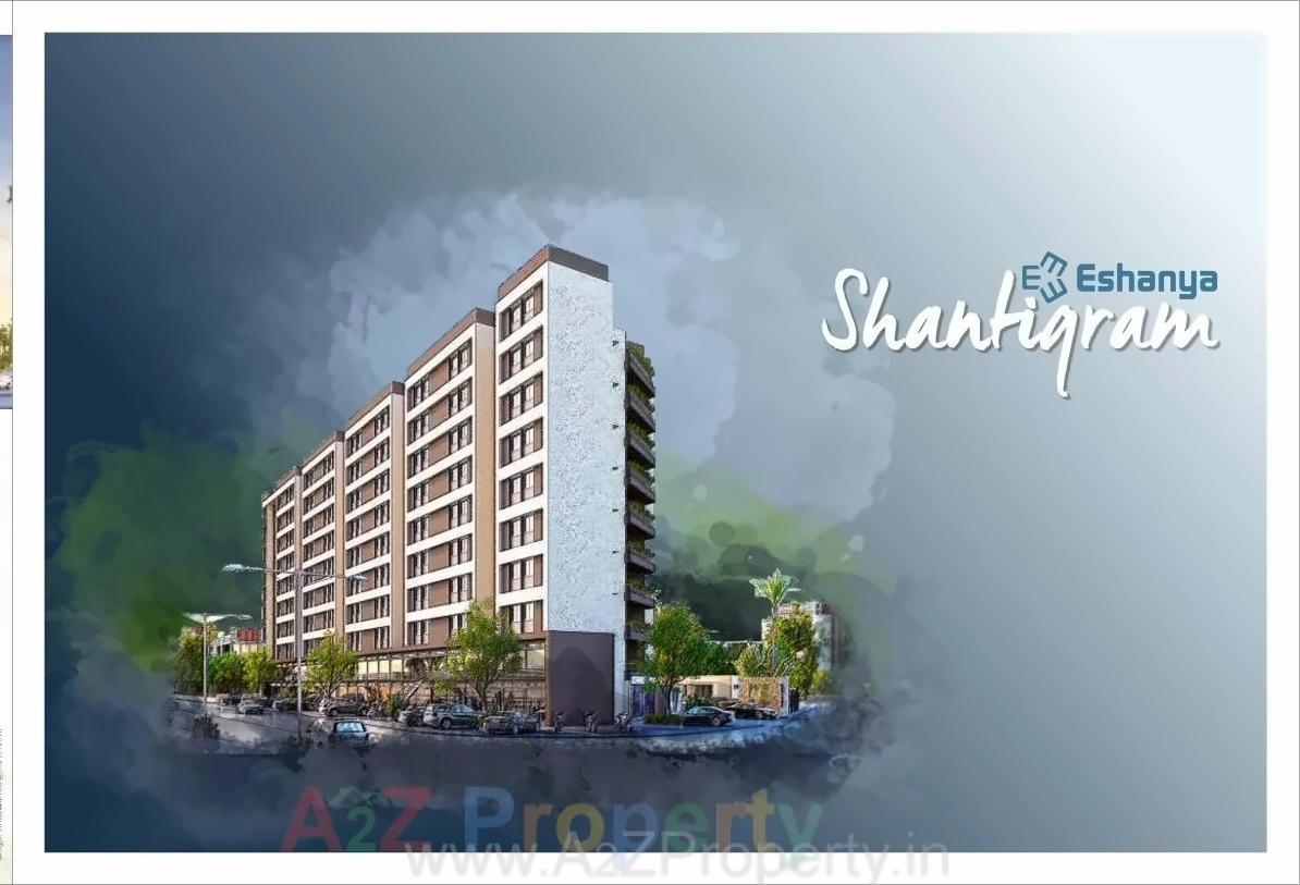 3D Elevation of real estate project Eshanya Shantigram located at Undera, Vadodara, Gujarat
