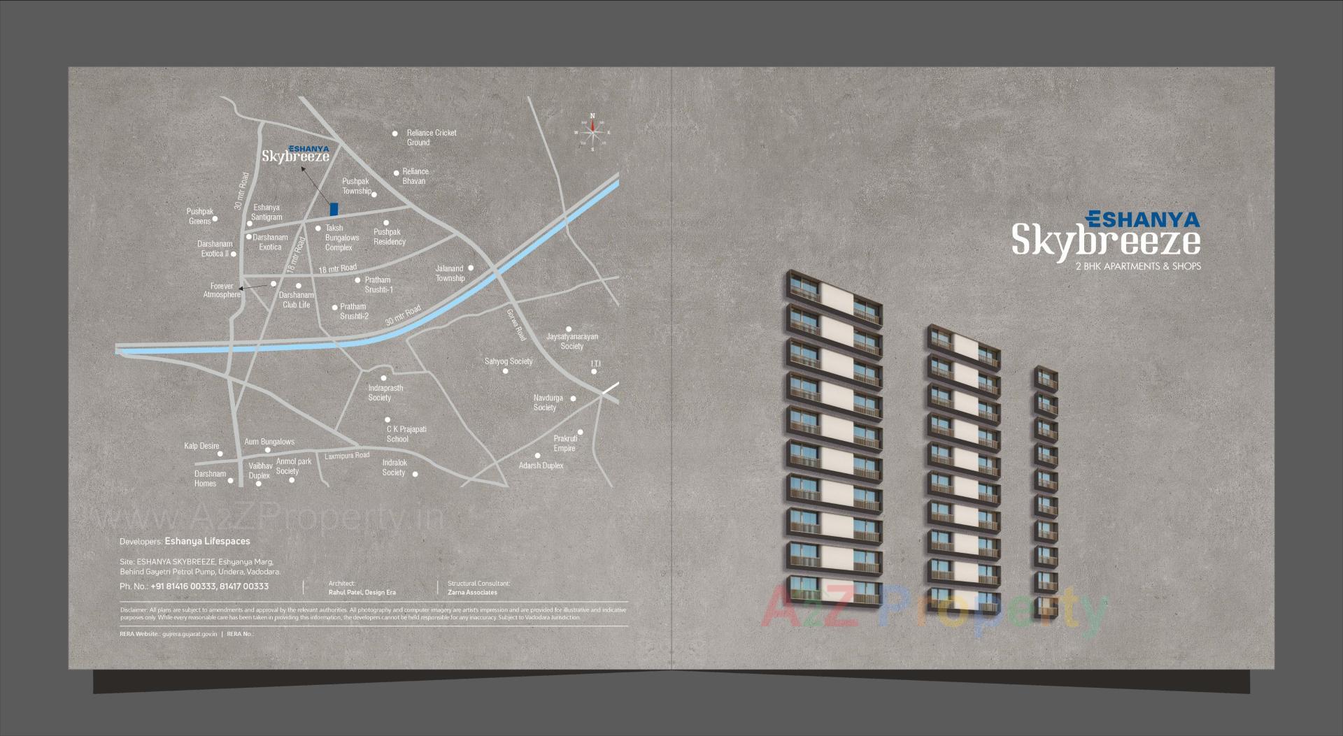  of real estate project Eshanya Skybreeze located at Undera, Vadodara, Gujarat