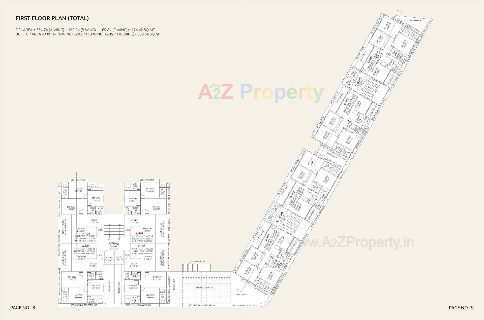 Layout of real estate project Eshanya Solitaire located at Undera, Vadodara, Gujarat
