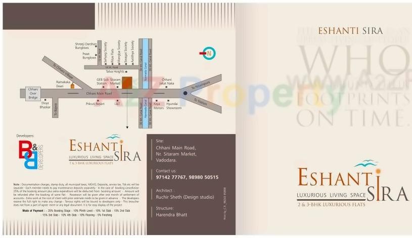  of real estate project Eshranti Sira located at Chhani, Vadodara, Gujarat
