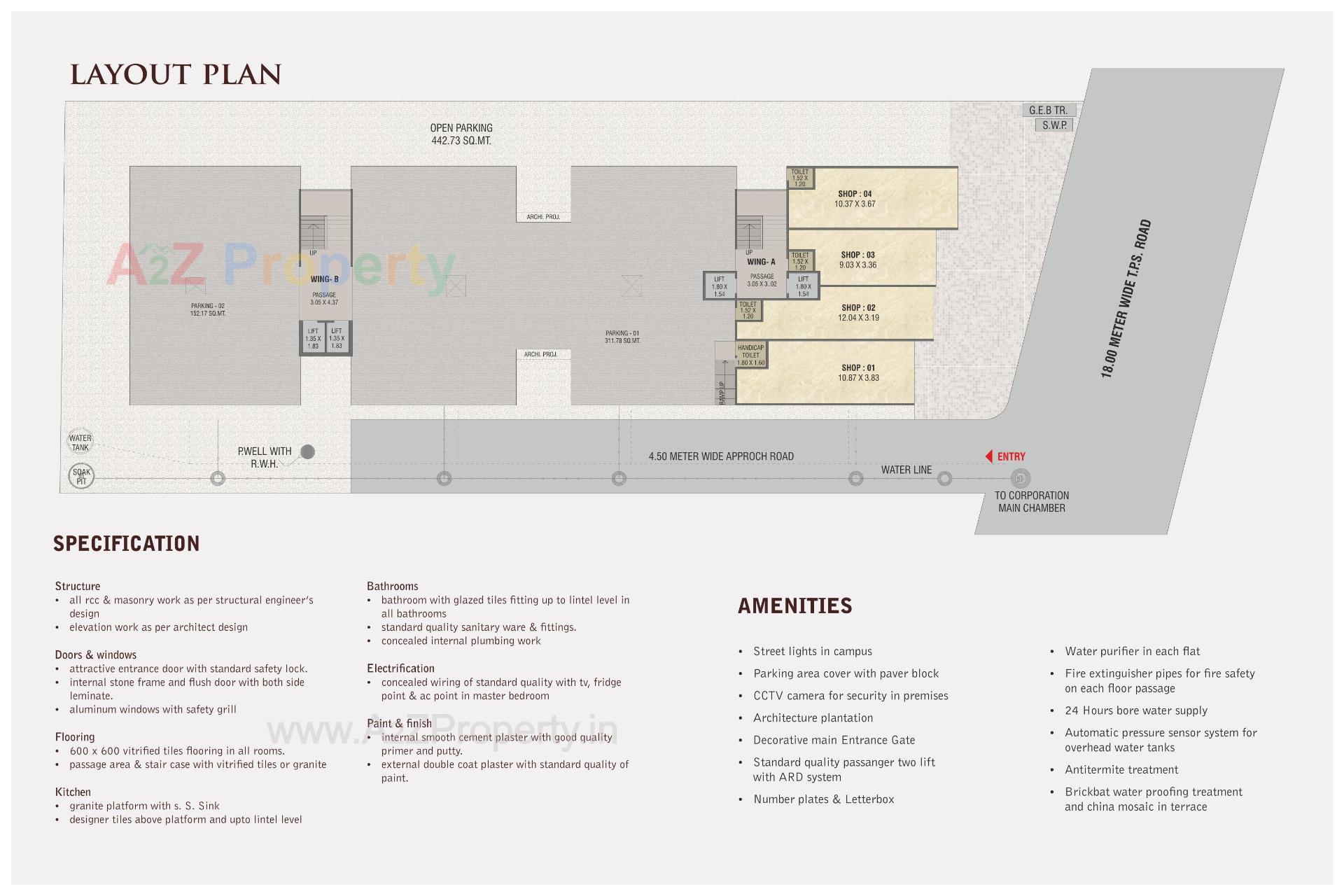  of real estate project Etihad Towers located at Tandlaja, Vadodara, Gujarat