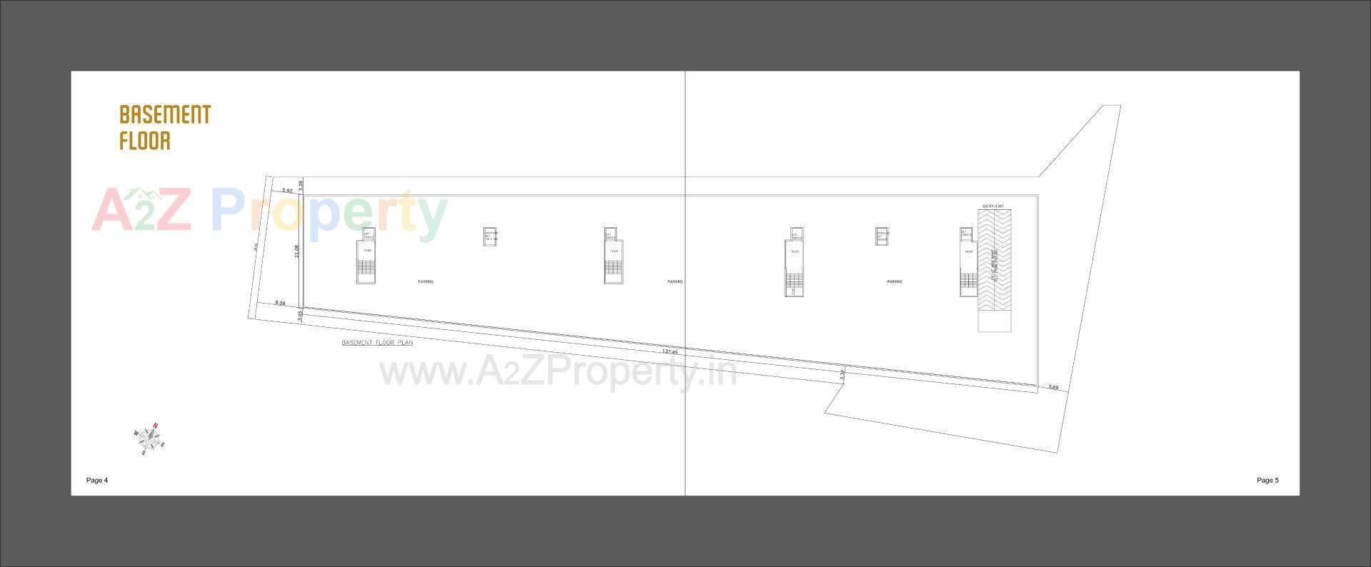 Layout of real estate project Everest Dignity located at Bhayli, Vadodara, Gujarat