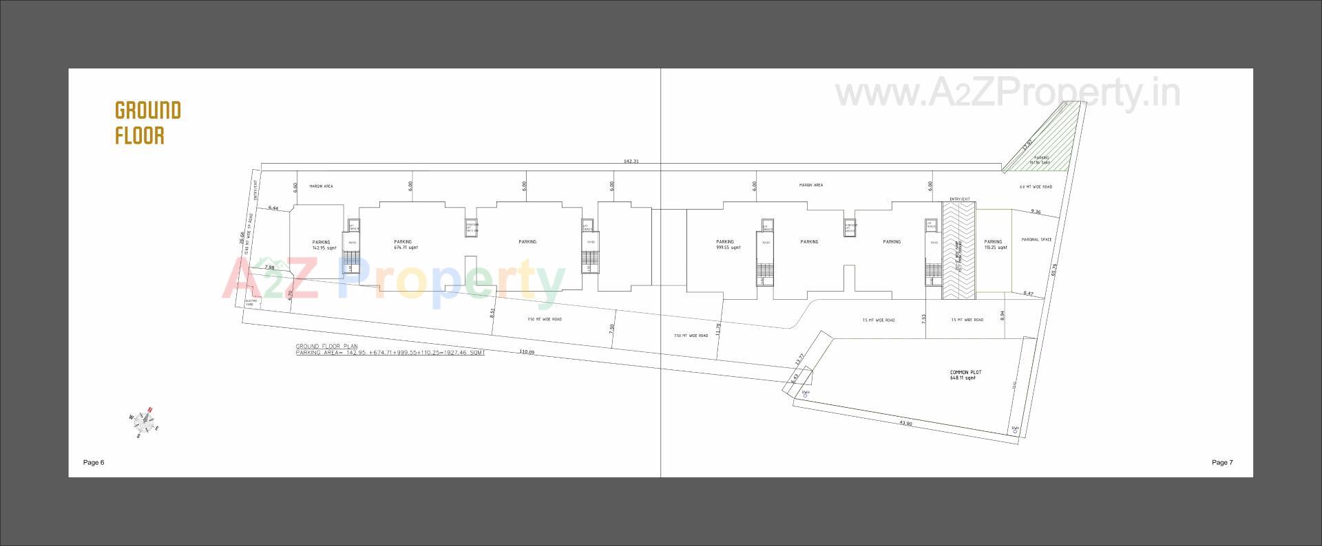 Layout of real estate project Everest Dignity located at Bhayli, Vadodara, Gujarat