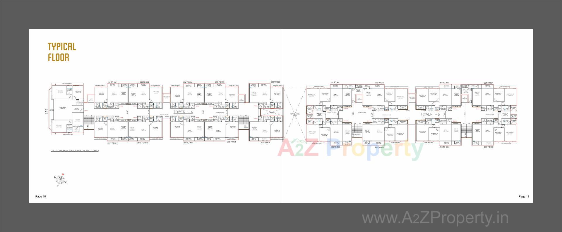 Layout of real estate project Everest Dignity located at Bhayli, Vadodara, Gujarat