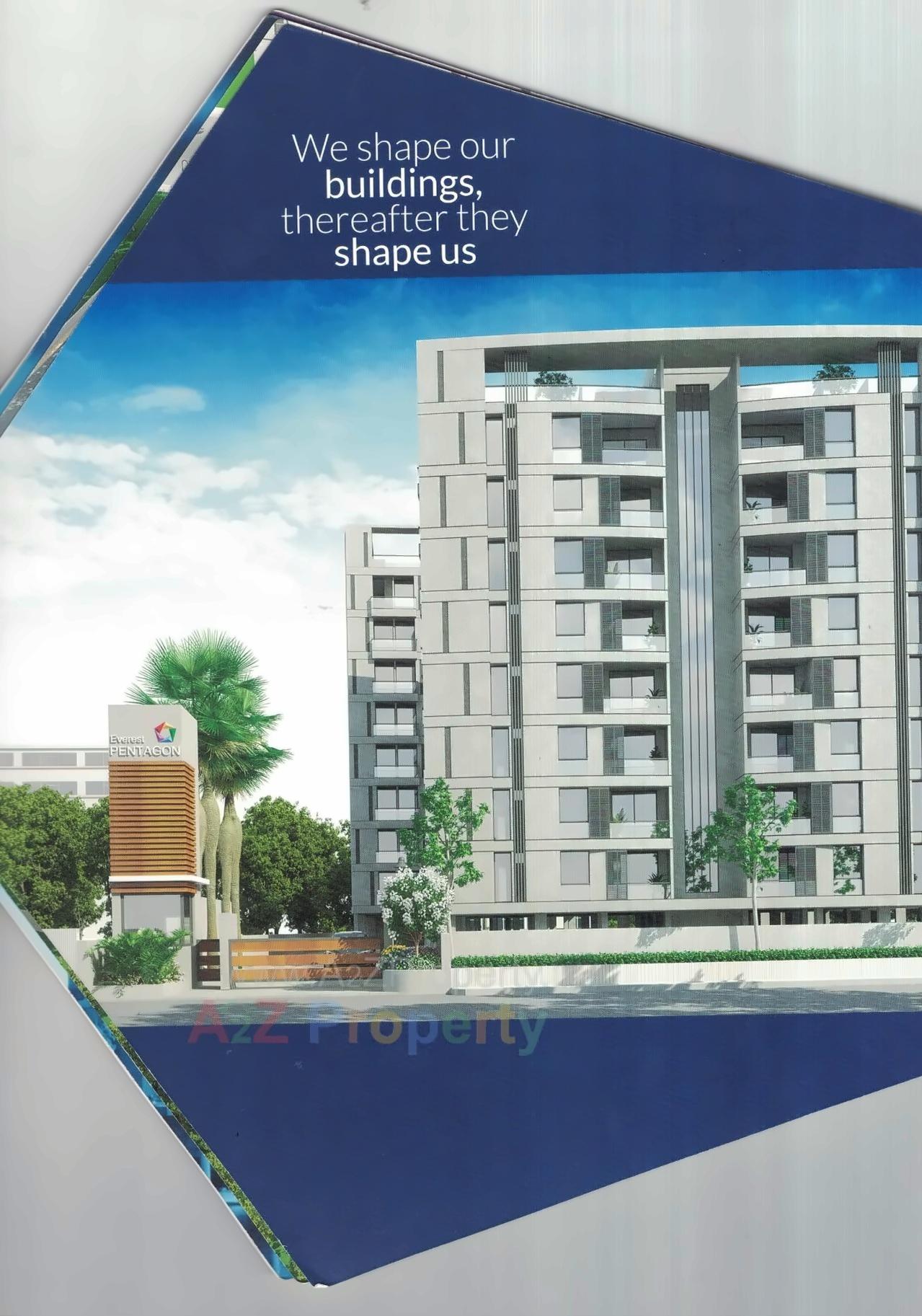 3D Elevation of real estate project Everest Pentagon located at Gotri, Vadodara, Gujarat