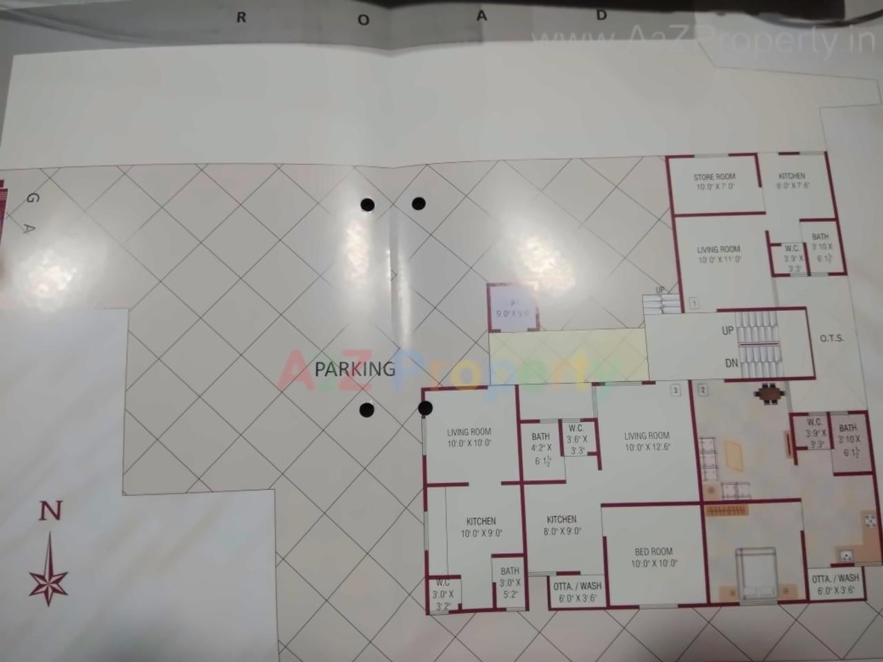 Layout of real estate project Fahima Flats located at Kasba, Vadodara, Gujarat