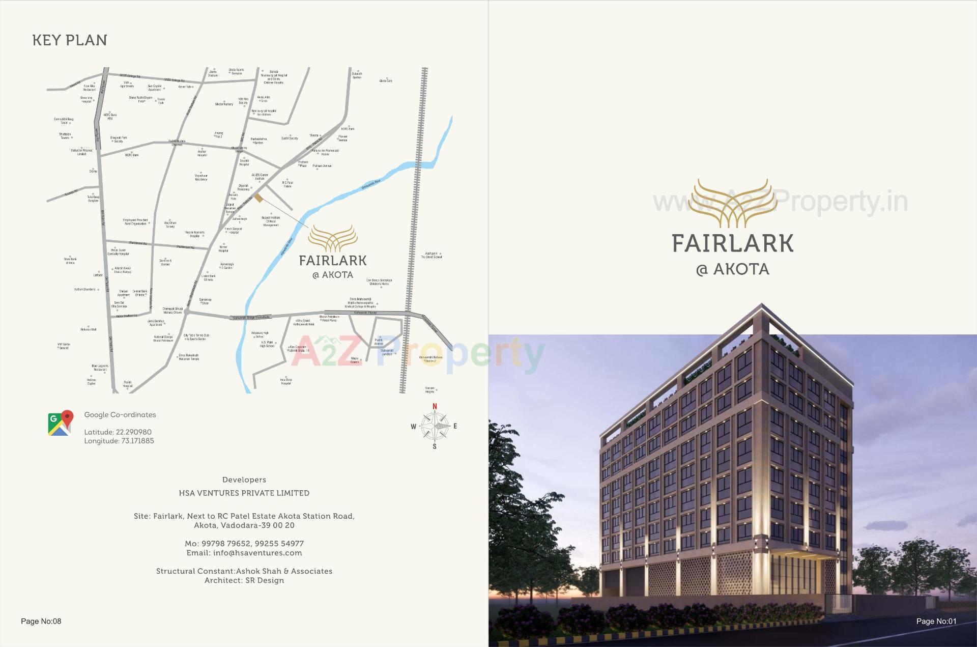  of real estate project Fairlark located at Akota, Vadodara, Gujarat